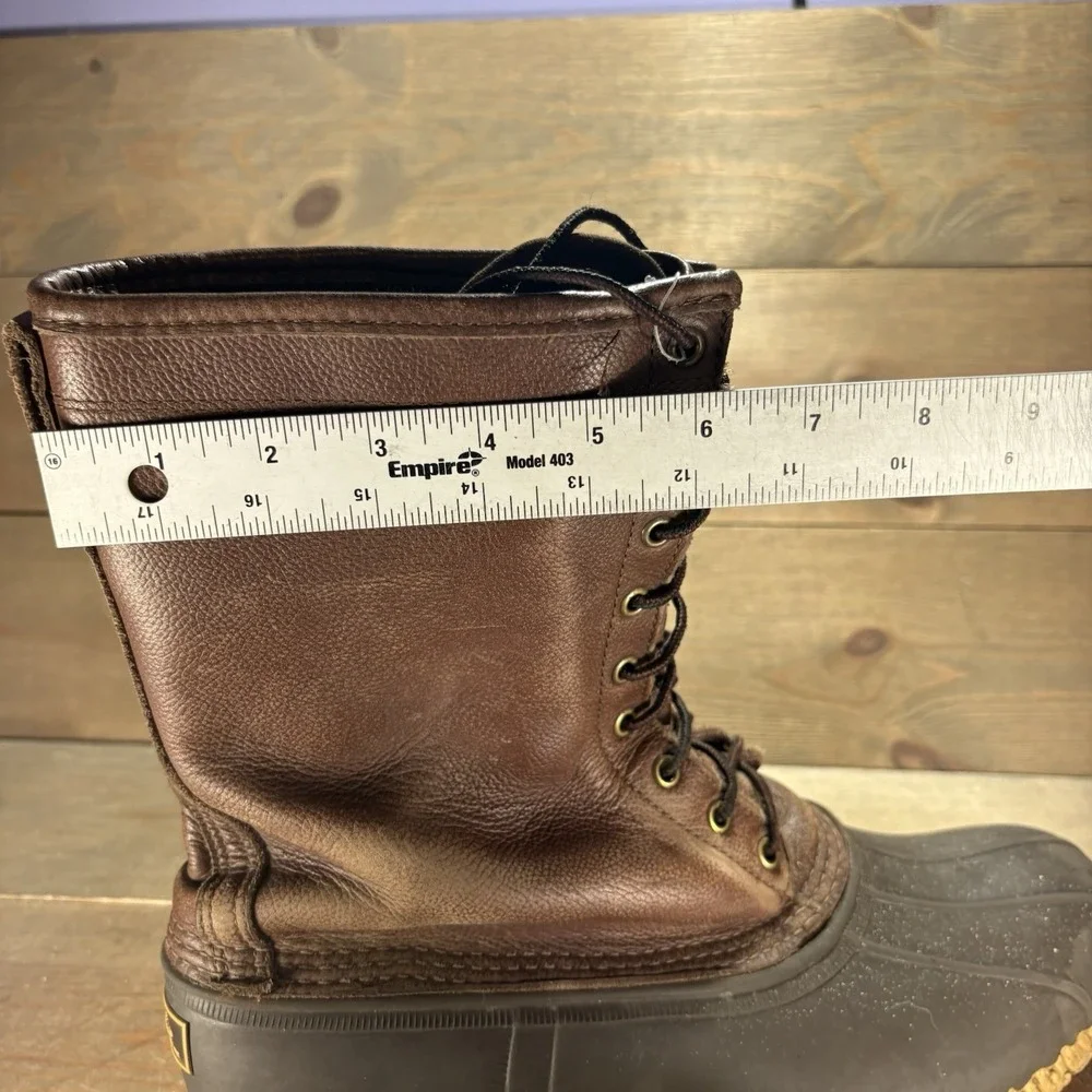 ll bean duck boots mens size 12 wide shoes brown waterproof waterproof boots